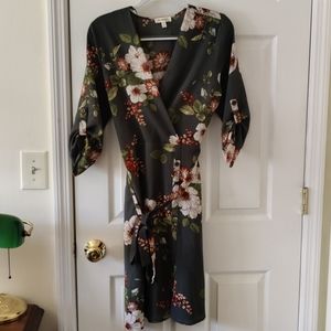 Monteau XL Green Floral Dress